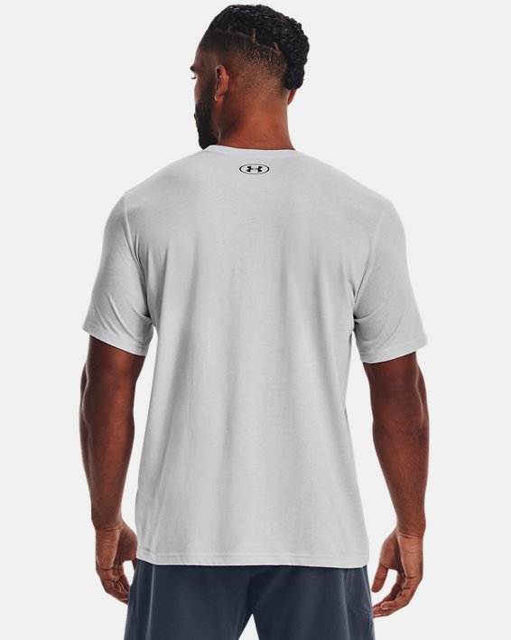 남성 UA 피시 후크 로고 티셔츠 in Gray image number 1